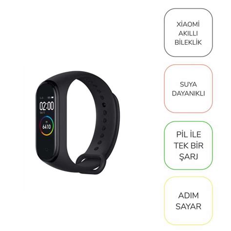 Xiaomi Mi Band Ak Ll Bileklik Suya Dayan Kl Pratikya