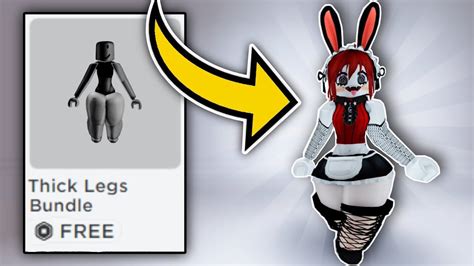 This Roblox Bundle Gives You Thick Legs Youtube