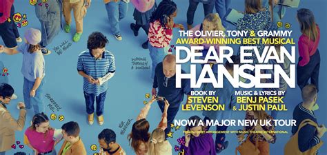 Dear Evan Hansen 2024 2025 UK Tour Official Tickets