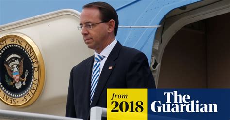 Rod Rosenstein Trump Says He Has No Plans To Fire Deputy Attorney