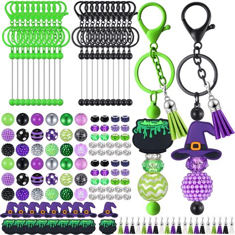 Amazon Ecally Pieces Beadable Keychain Bars Set Blanks Bead