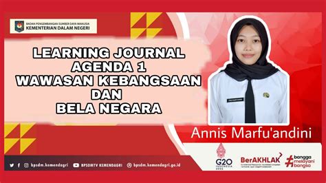 Learning Journal Wawasan Kebangsaan Dan Bela Negara Agenda Youtube