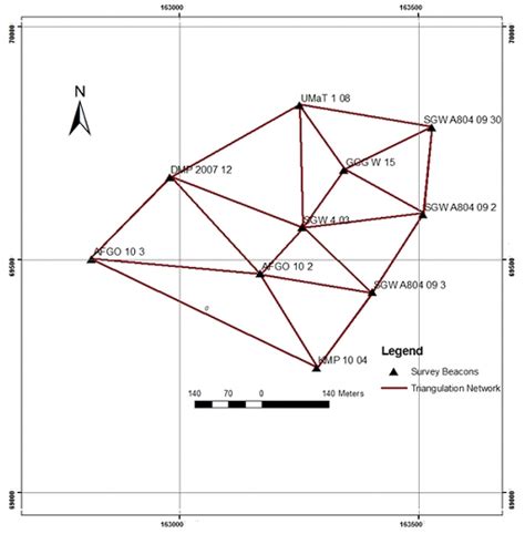 Triangulation Network Of Survey Beacons Download Scientific Diagram