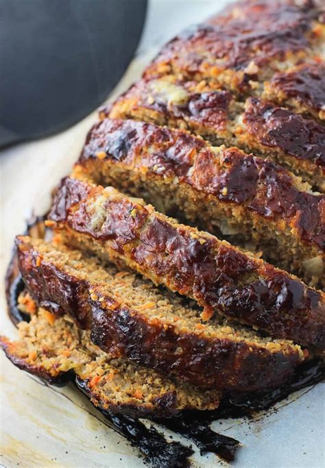 Balsamic Meatloaf With Sauteed Vegetables