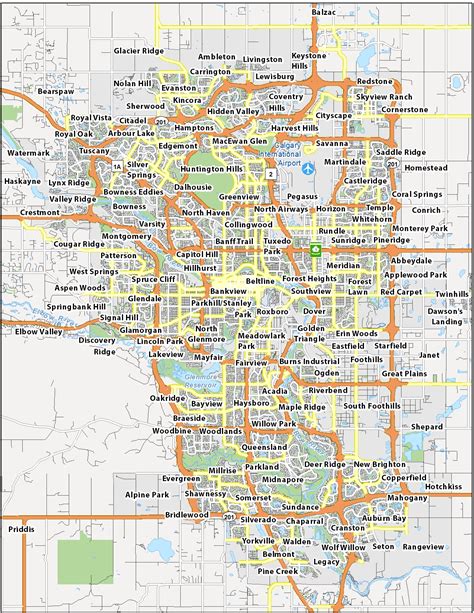 Map Of Calgary Canada Gis Geography