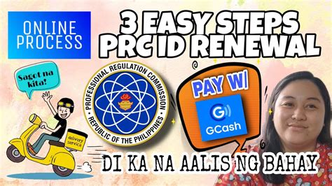 PRC ID RENEWAL ONLINE PAY THRU GCASH DELIVERY SA BAHAY As