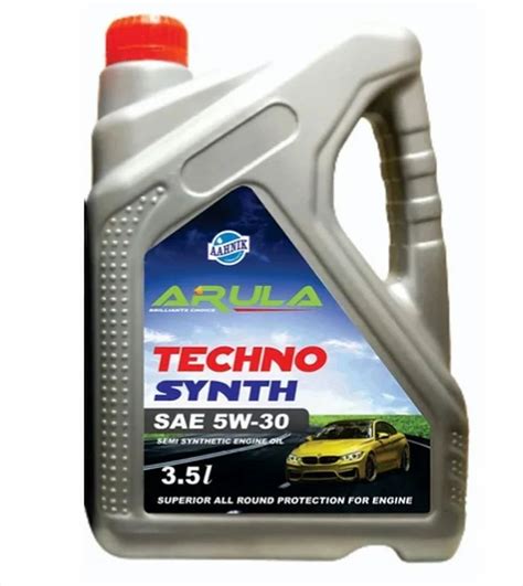 Arula Techno Synth Sae W Car Semi Synthetic Engine Oil Can Of