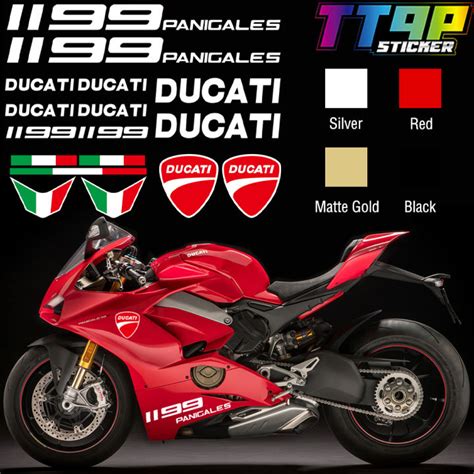 Ducati Reflective Motorcycle Sticker Side Strip Motorcycle Front