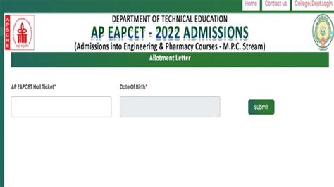 Ap Eamcet Seat Allotment Result Out At Cets Apsche Ap Gov In