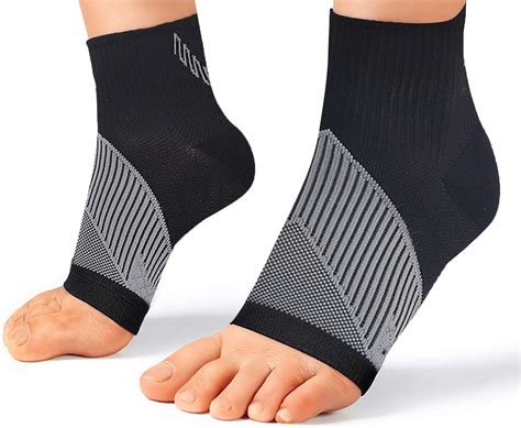 Abiram Foot Sleeve Pair With Compression Wrap Ankle Brace For Arch