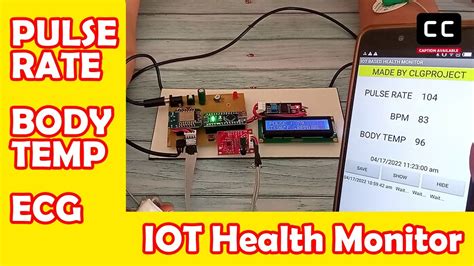 Iot Based Health Monitor System Project Youtube