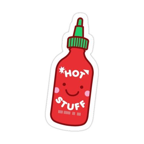 Hot Stuff Sticker For Sale By Detourshirts Cute Stickers Bottle