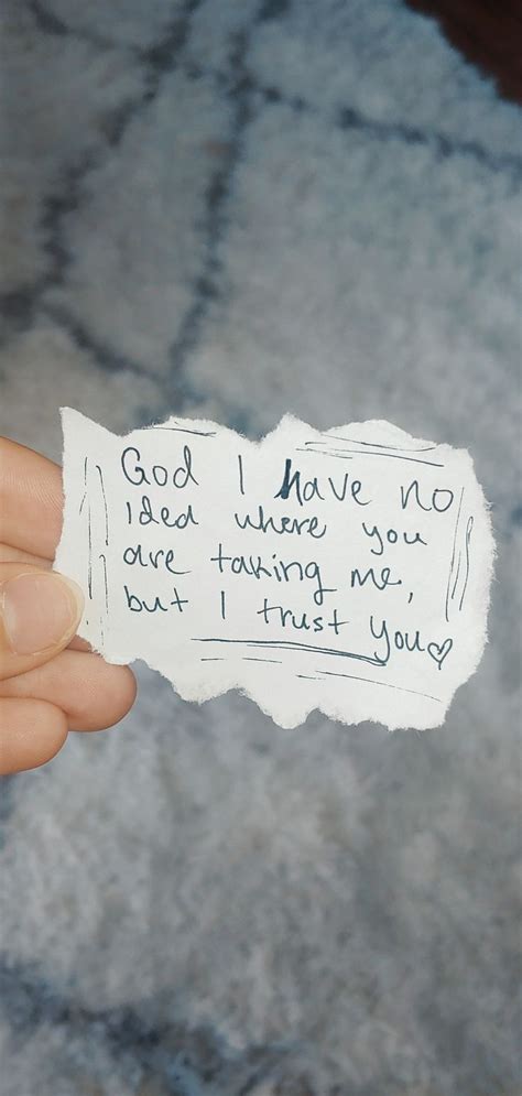 God I Trust In You Words Trust Me God