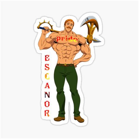 Lion Sin Of Pride Escanor Seven Deadly Sins Sticker By Otaquotes Redbubble