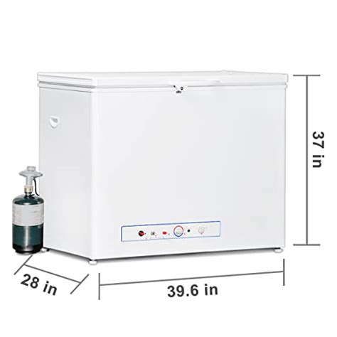 Smeta Propane Freezer Gas Electric Cu Ft White Jumbo Industrial