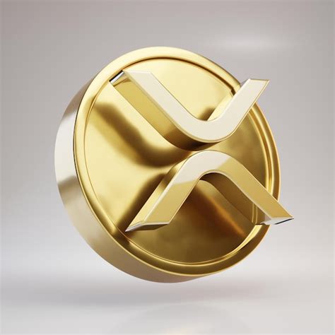 Premium Photo Xrp Cryptocurrency Coin Gold 3d Rendered Coin With Xrp