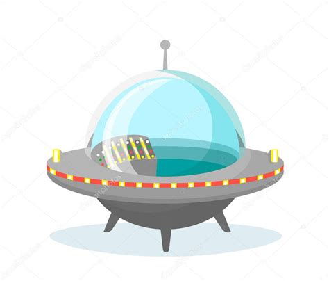 Ilustraci N Vectorial Del Icono De La Nave Espacial Ufo Sobre Fondo