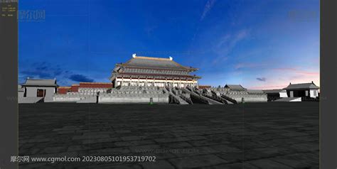 故宫太和殿远景 紫禁城太和殿3dmax模型 古代场景模型下载 摩尔网CGMOL