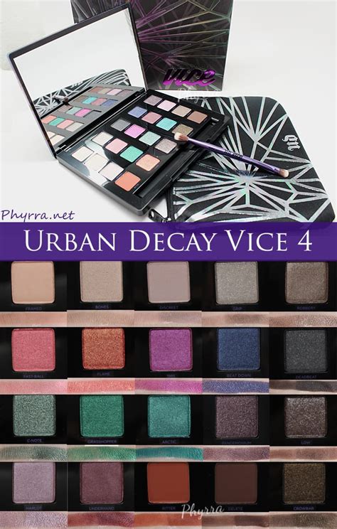 Urban Decay Vice Swatches And Review On Pale Skin