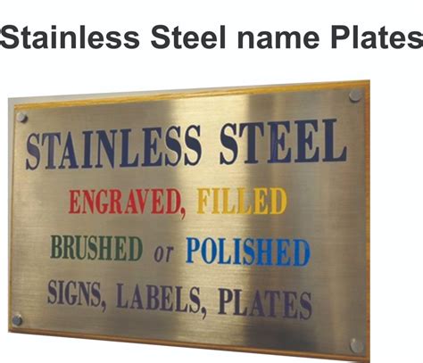 SS Industrial Nameplate For Office At Rs 100 Square Inch In Pune ID