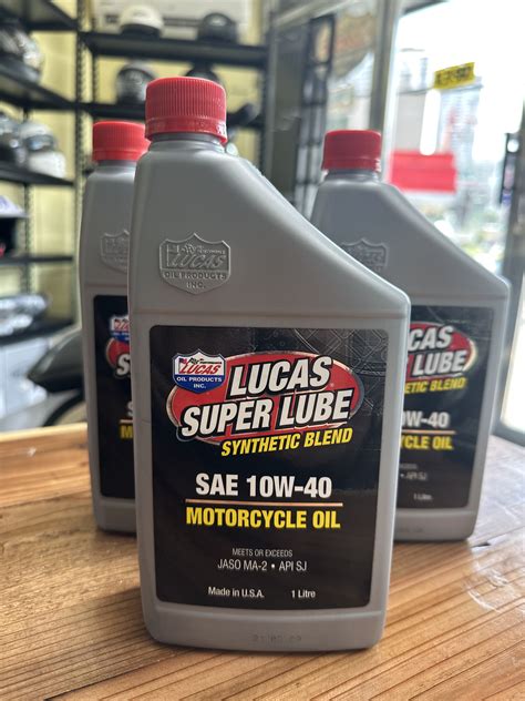 Lucas Super Lube Synthetic Blend SAE 10W 40 Motorcycle Oil Lazada PH