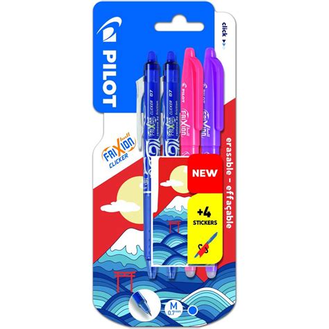 Pilot Lot De Stylos Roller Effa Ables Frixion Ball Rose Violet