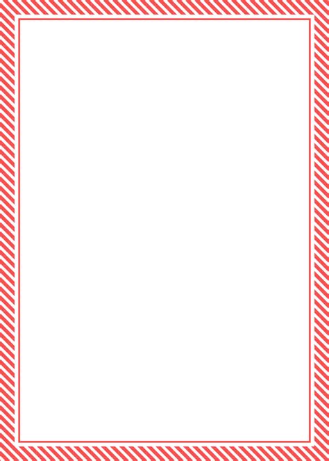 Red Candy Cane Stripe (Thick) Border (Free) – Christmas HQ