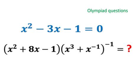 Can You Solve Easy And Hard Algebric Problems Olympiad Questions