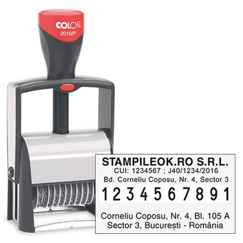 Stampile Colop Printer Cifriera Profesionala 2010 P Dimensiune 58 X 30