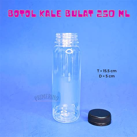 Jual BOTOL KALE 250 ML BULAT TEBAL BOTOL ALMOND BOTOL PLASTIK BOTOL