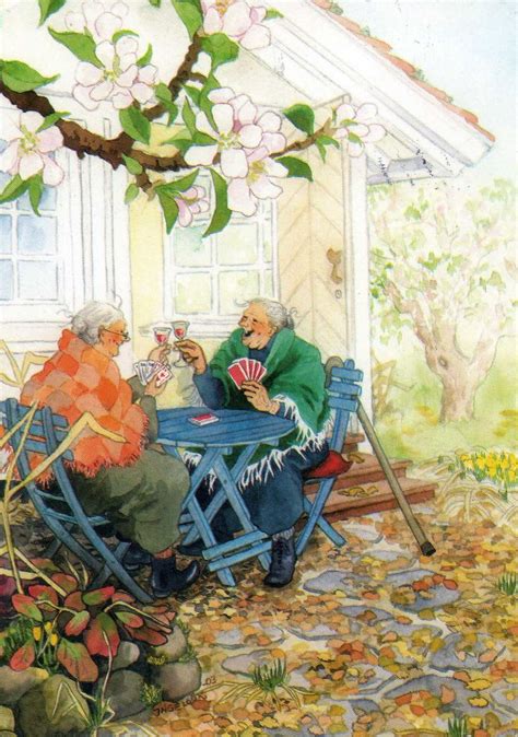 Inge Löök grannies Whimsical art paintings Inge look Naive art