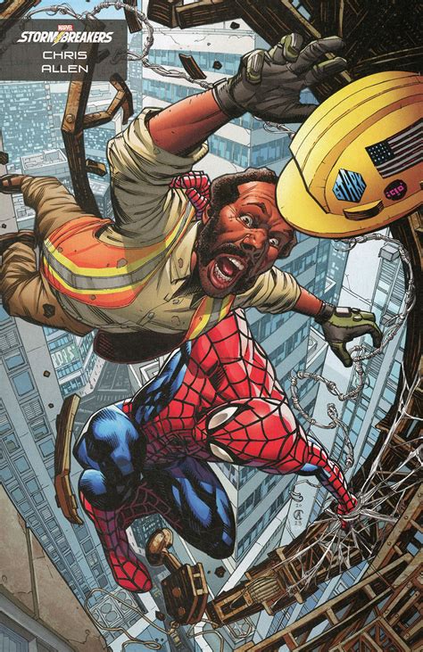 Spine Tingling Spider Man Cover B Variant Chris Allen Stormbreakers