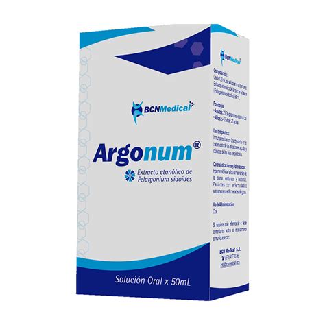 Argonum Soluci N Oral Ml Droguerias Unisanar