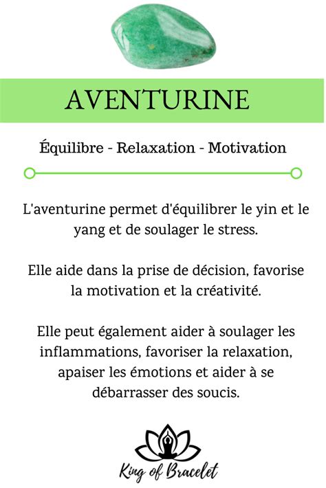 Aventurine Signification Bienfaits Vertus et Propriétés en