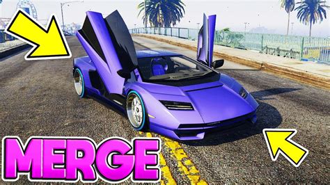 GTA 5 CAR 2 CAR MERGE GLITCH HOW TO MERGE F1 BENNY WHEELS ANY CAR GTA 5