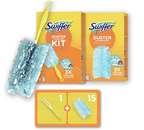 Swiffer Duster miotełka do kurzu rączka 15 wkładów 12415720320