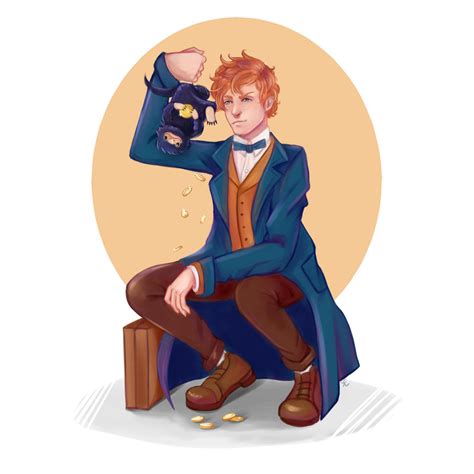 Newt And Niffler By Shycatgirl On Deviantart