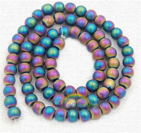 Natural Matte Frosted Multi Color Hematite Beads Gem 2mm 3mm Etsy