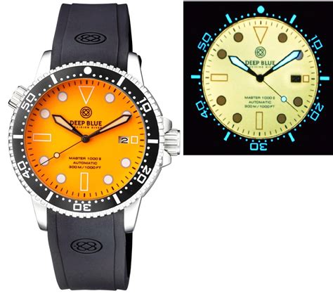 Master Automatic Diver Ceramic Black Bezel Orange Full Luminous