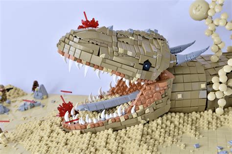 My custom lego Kryat Dragon, part of a bigger creation that I finished ...