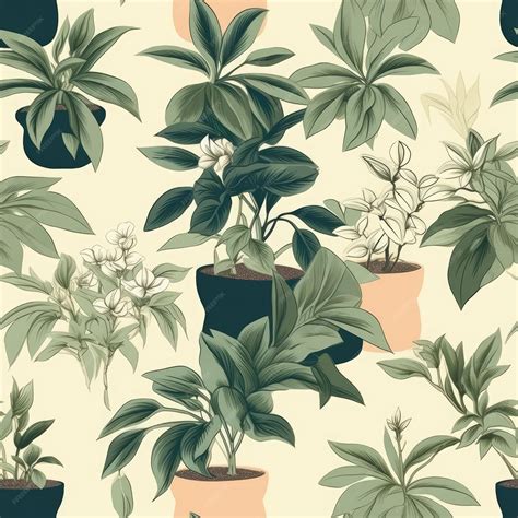 Premium Ai Image Vintage Botanical Wallpaper