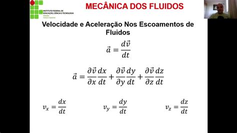 Aula 05 MecÂnica Dos Fluidos CinemÁtica Dos Fluidos Parte 2 Youtube