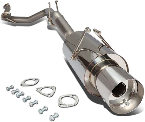 Buy DNA Motoring CBE HC06SI CBEHC06SI Stainless Steel Catback Exhaust