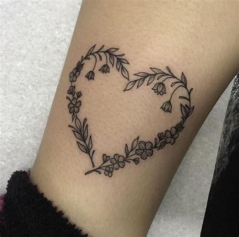 Small Heart With Flowers Tattoo Best Flower Site