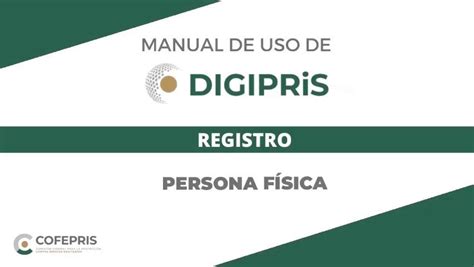 Cofepris On Twitter Nuestra Plataforma Digipris Permite Realizar