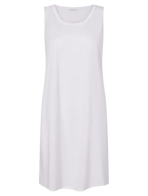 Louis Féraud Sleeveless Cotton Nightgown Cotton