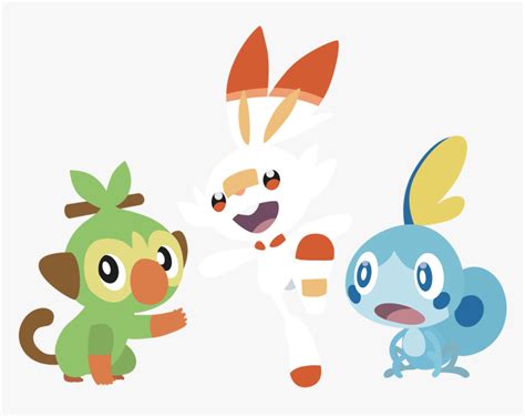 Shiny Gen 8 Starters, HD Png Download - kindpng