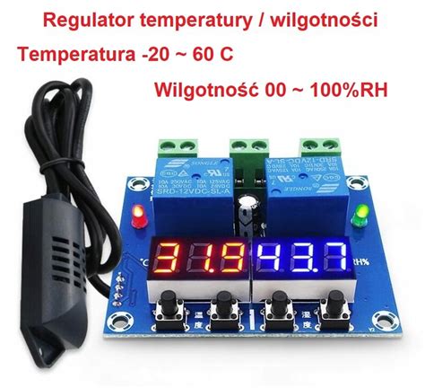 REGULATOR STEROWNIK WILGOTNOŚCI TEMPERATURY HIGRO XH M452 Cena