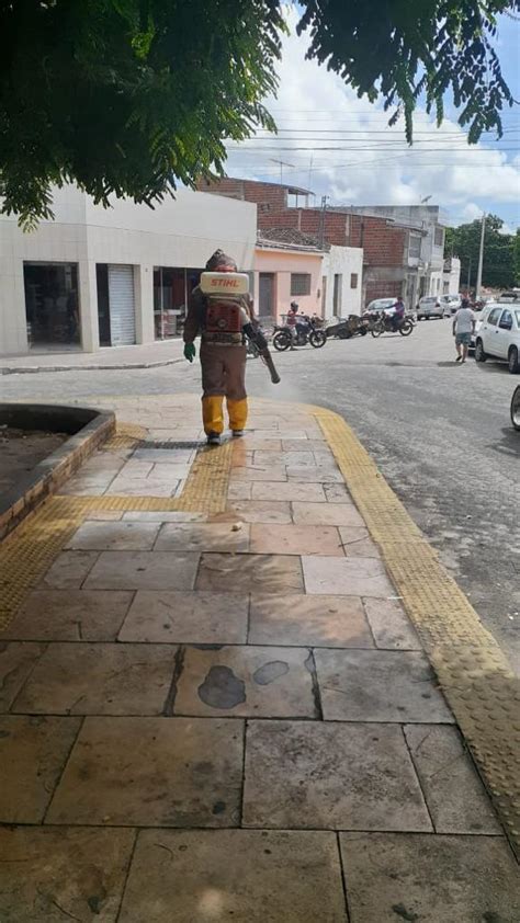 Trabalho De Desinfec O Nas Ruas De Montanhas Rn Prefeitura Municipal