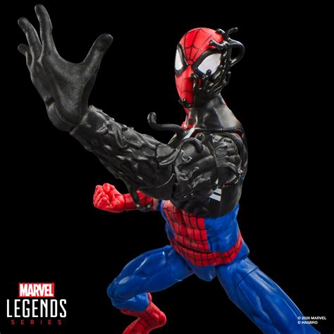 marvel legends series secret wars spider man alien costume nerdzoic